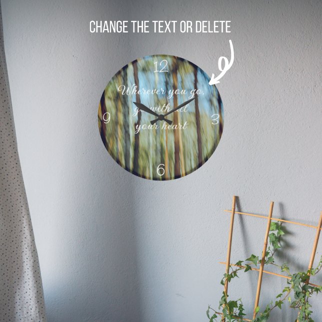 Sunny pine forest large clock (Creator Uploaded)