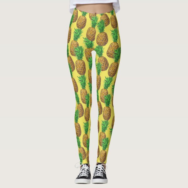 Sunny pineapples leggings (Front)