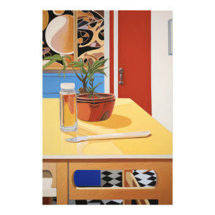 Sunny Pop Potted Plant Still Life Photo Print