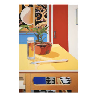 Sunny Pop Potted Plant Still Life Photo Print