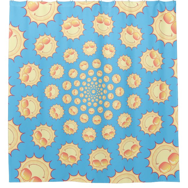Sunny-Pop Shower Curtain (Front)