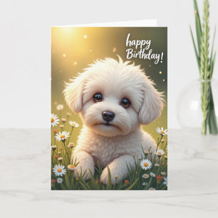 Sunny Puppy Birthday Card