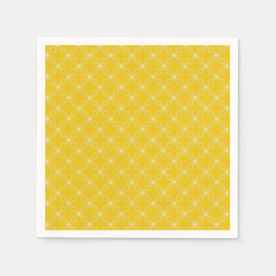 Sunny Radiance Patterned Cocktail Napkins