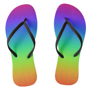 Sunny Rainbow Flip Flops