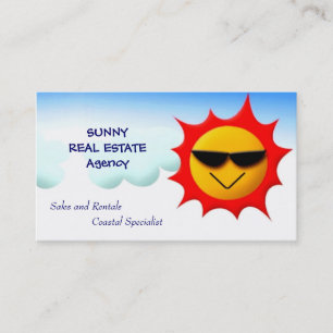 Sunny Real Estate Business Card
