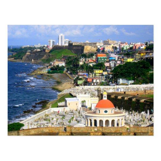 Sunny San Juan Puerto Rico Postcard