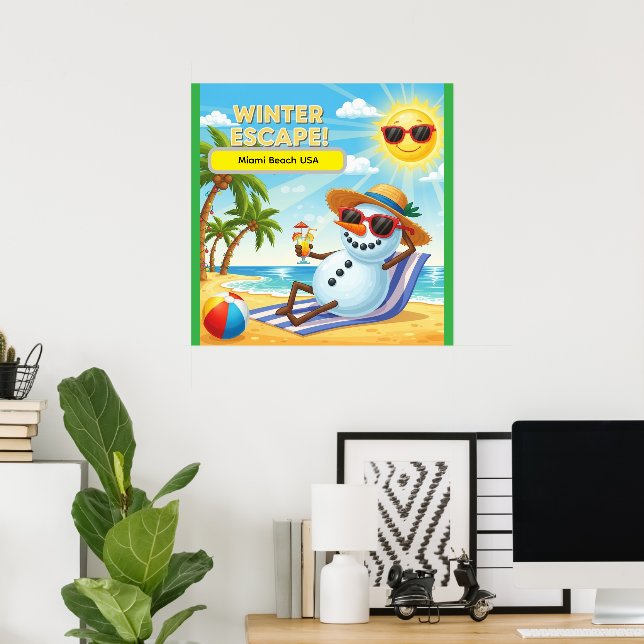 Sunny Sands Resort Poster (Home Office)