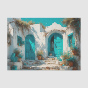 Sunny Santorini Holiday Decoupage Paper