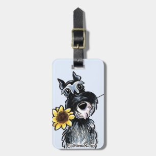 Sunny Schnauzer Classic Luggage Tag