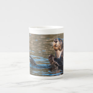 Sunny Sea Otter Bone China Mug