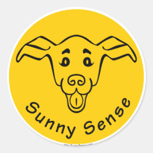 Sunny Sense Logo w/Dog stickers
