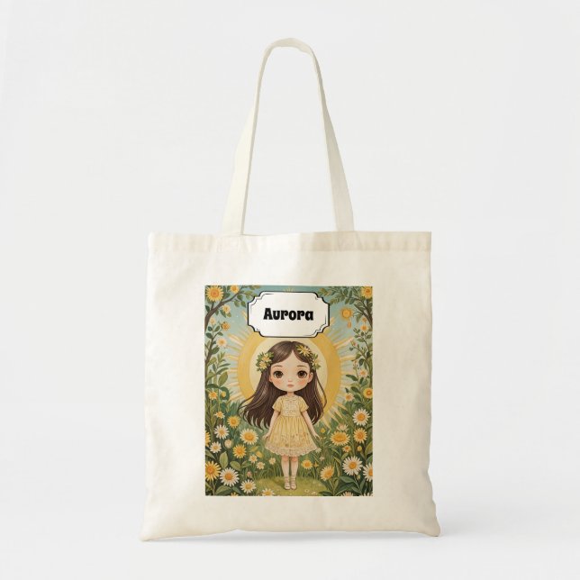 Sunny Serenade Personalised Tote Bag (Front)
