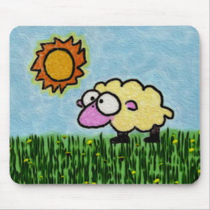 Sunny Sheep Mouse Mat