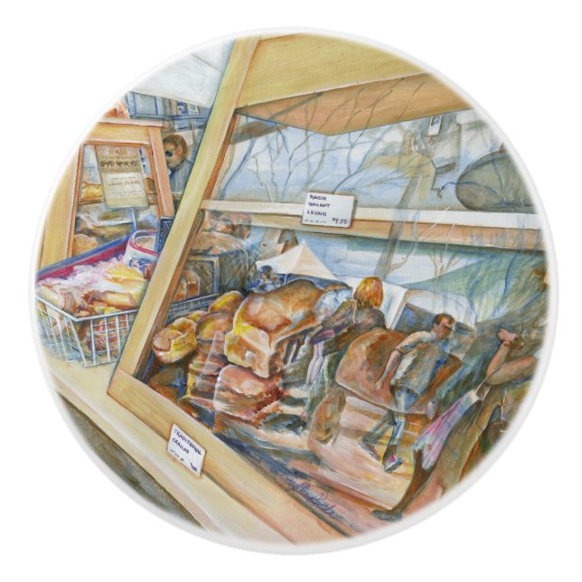 Sunny Side of Insanity Ceramic Knob (Front)