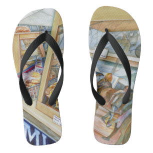 Sunny Side of Insanity Flip Flops