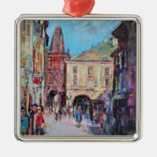 Sunny Side Prague Metal Tree Decoration