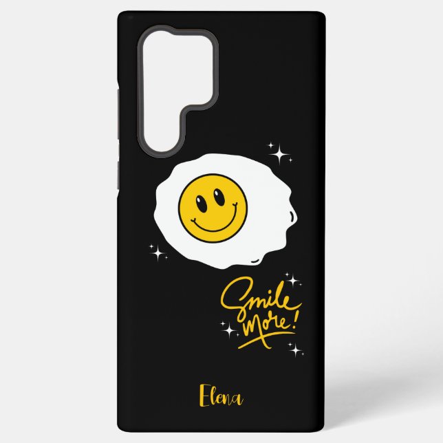 Sunny side smile Customisable Samsung Galaxy S22 Ultra Case (Back)
