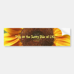 Sunny Side Sunflower Bumper Sticker
