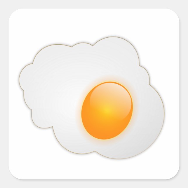 SUNNY-SIDE UP EGG   SQUARE STICKER (Front)