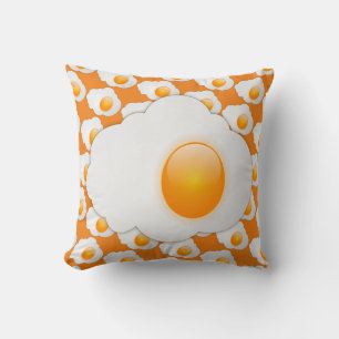 SUNNY-SIDE UP EGG THROW PILLOW