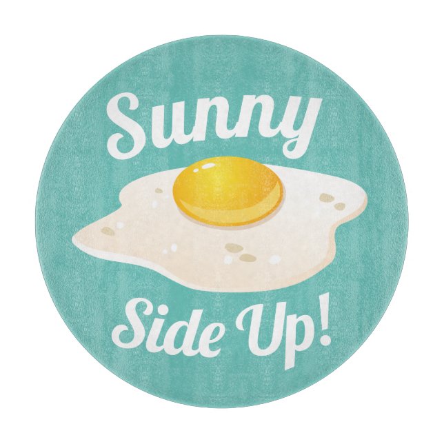 Sunny Side Up Fried Egg Breakfast Cutting Board (Front)