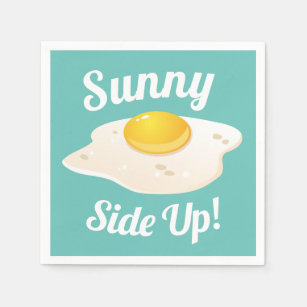 Sunny Side Up Fried Egg Breakfast Napkin
