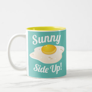 Sunny Side Up Fried Egg Breakfast Two-Tone Coffee Mug