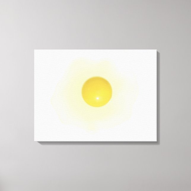 Sunny Side Up Vector Egg Canvas Print (Front)
