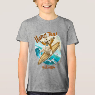 Sunny Skater Pup Tri-Blend Shirt
