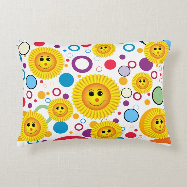 Sunny Smiles Decorative Cushion (Front)