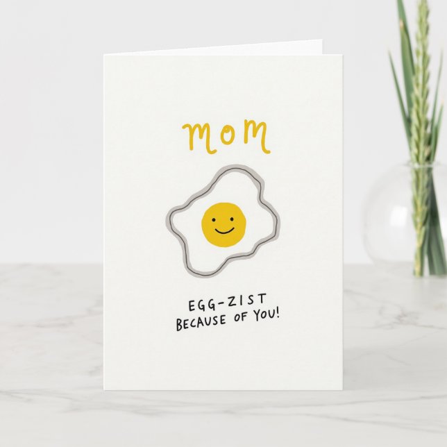 Sunny Smiles Mum Illustration Card (Front)