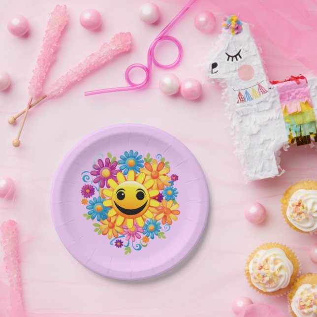 Sunny Smiles Paper Plate (Party)