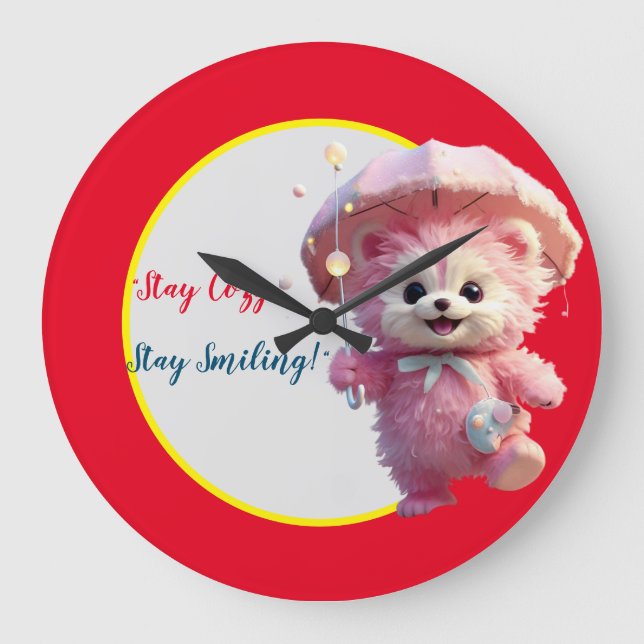 "Sunny Smiles Timekeeper" Large Clock (Front)