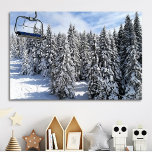 Sunny Snowy Mountain Custom Photo Poster<br><div class="desc">Enjoy this beautiful sunny winter snowscape or upload your photo and create your custom photo poster. You can TRANSFER this DESIGN on other Zazzle products and adjust it to fit most of the Zazzle items. You can also click the CUSTOMIZE button to add, delete or change details like background color,...</div>