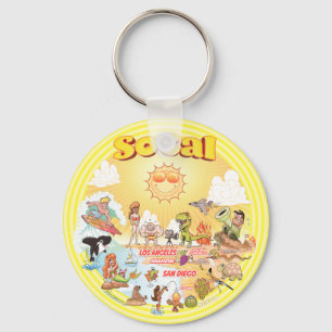 Sunny SoCal Key Ring