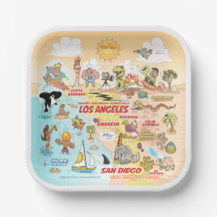 Sunny SoCal Paper Plates