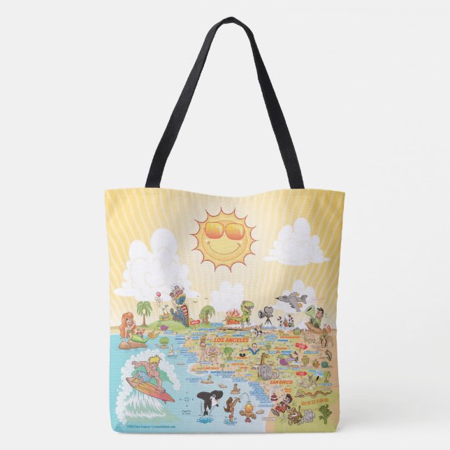 Sunny SoCal Tote Bag (Back)