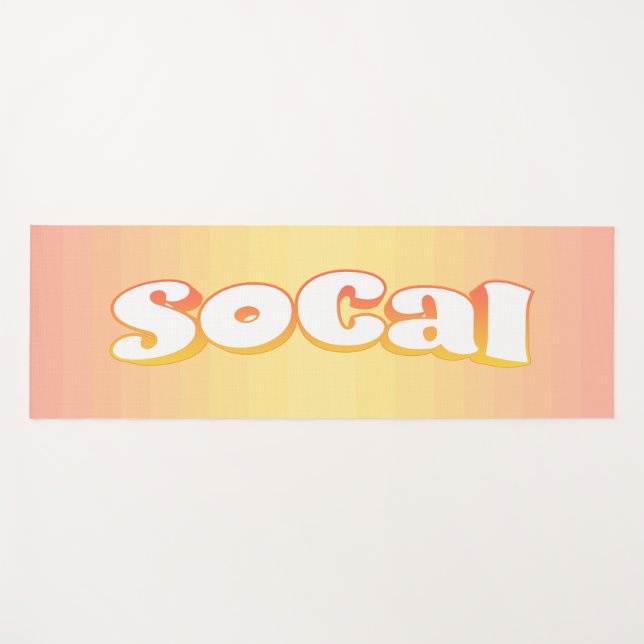 Sunny SoCal Yoga Mat (Front (Horizontal))