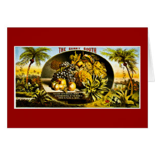 Sunny South 1874 Vintage Cigar Label