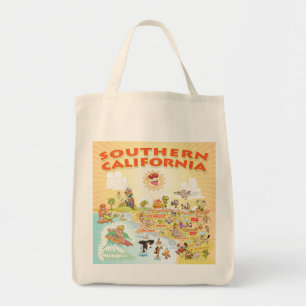 Sunny Southern California Cartoon Tote
