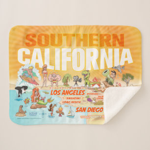 Sunny Southern California Sherpa Blanket