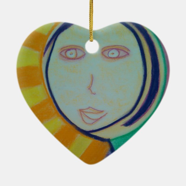 Sunny Spirit Ceramic Tree Decoration (Back)