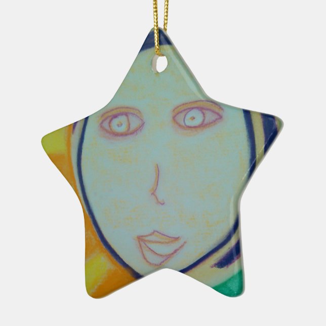 Sunny Spirit Ceramic Tree Decoration (Left)