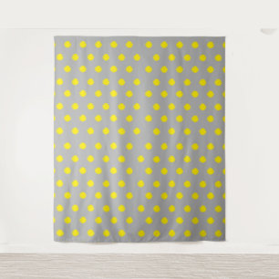 Sunny Splatter Polka Dot Pattern Tapestry