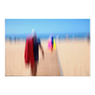 Sunny Summer Beach colourful Ocean Sun Summer Sea  Photo Print