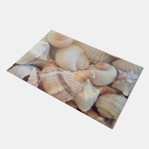 Sunny Summer Exotic Tropical Romantic Sea Shells Doormat