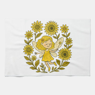 Sunny Summer Fairy Tea Towel