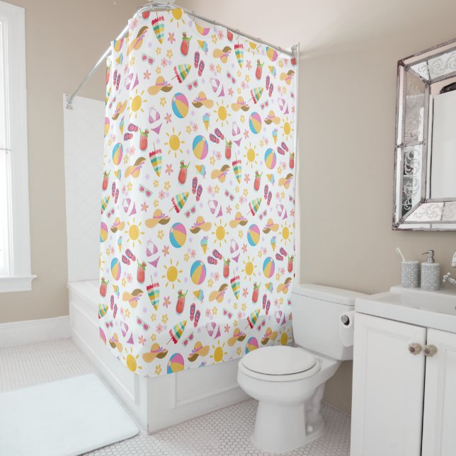 Sunny Summer  Shower Curtain (In Situ)
