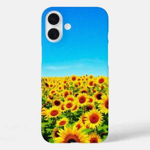 Sunny Sunflower Field iPhone 16 Plus Case