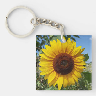 Sunny Sunflower Key Ring